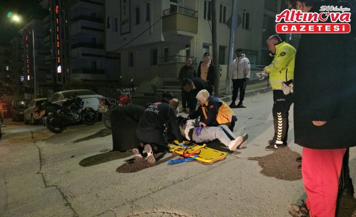 Çorum’da araç ile çarpışan motosikletin sürücüsü yaralandı