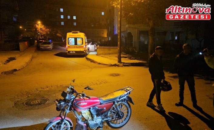 Çorum'da devrilen motosikletin sürücüsü yaralandı