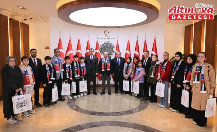 Çorum'da öğrenciler Gazze'deki çocuklara “umut mektupları“ yazdı