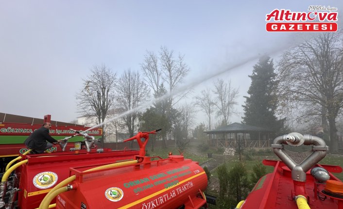 Düzce'de orman köylülerine su tankeri desteği