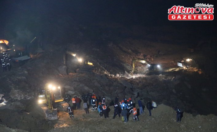 Ordu'da taş ocağı şantiyesinde göçük