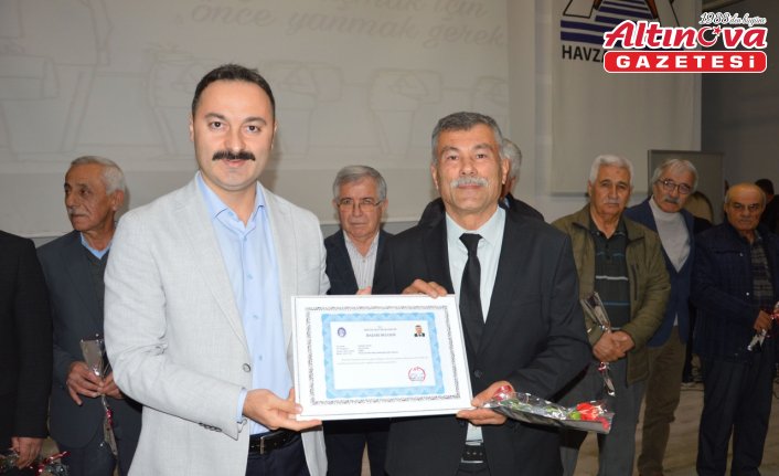 Havza'da 24 Kasım Öğretmenler Günü kutlandı