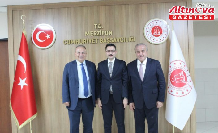 HSK ve Yargıtay üyeleri Merzifon Adliyesi’ni ziyaret etti