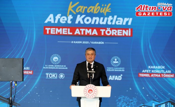 Karabük'te afet konutlarının temeli atıldı