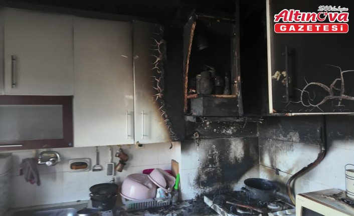 Karabük'te apartmanın ikinci katında çıkan yangın söndürüldü