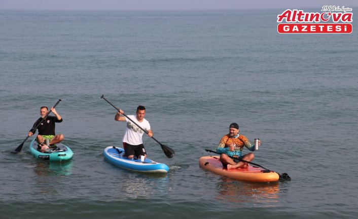 Karadeniz'de kürek sörfü yaygınlaşıyor