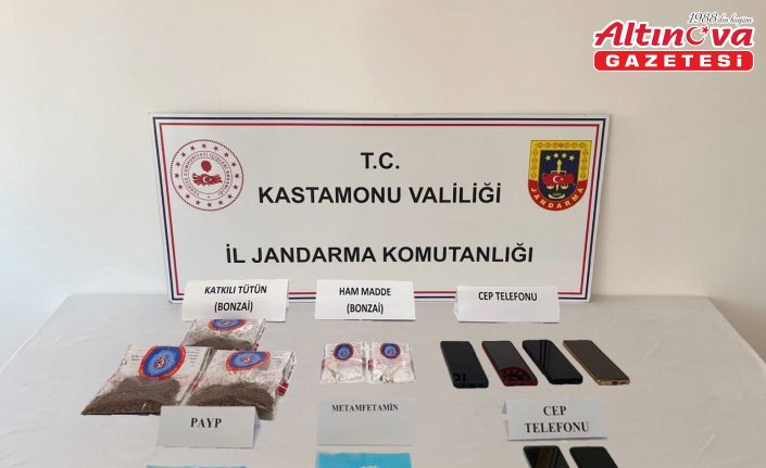 Kastamonu'da uyuşturucuyla yakalanan 9 şüpheli gözaltına alındı