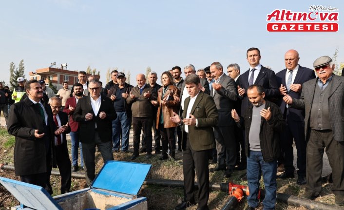 Merzifon’da basınçlı sulama tesisi hizmete açıldı