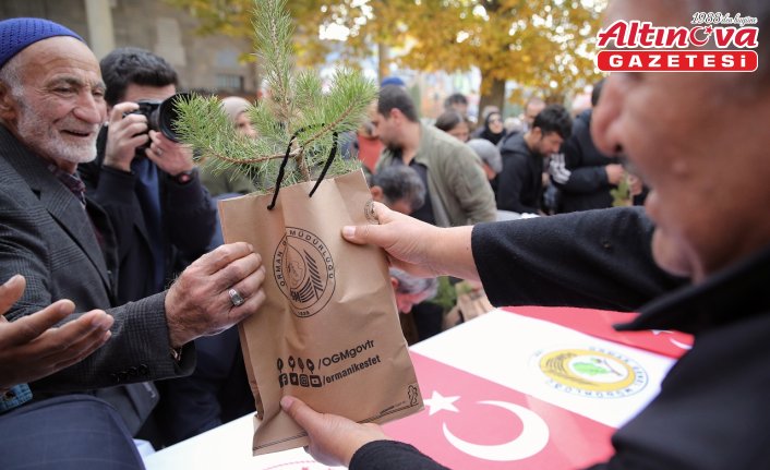 Milli Ağaçlandırma Günü'nde Erzurum ve çevre illerde fidanlar toprakla buluşturuldu