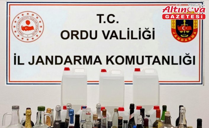 Ordu'da 205 litre sahte alkol ele geçirildi