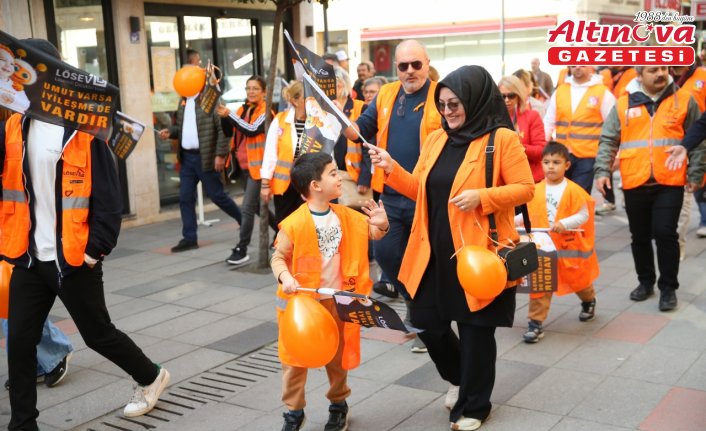 Ordu'da LÖSEV tarafından farkındalık yürüyüşü düzenlendi
