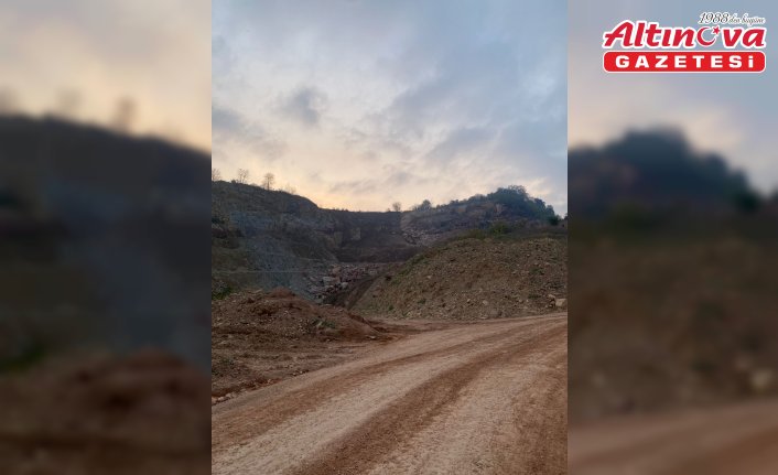 Ordu'da taş ocağı şantiyesinde göçük