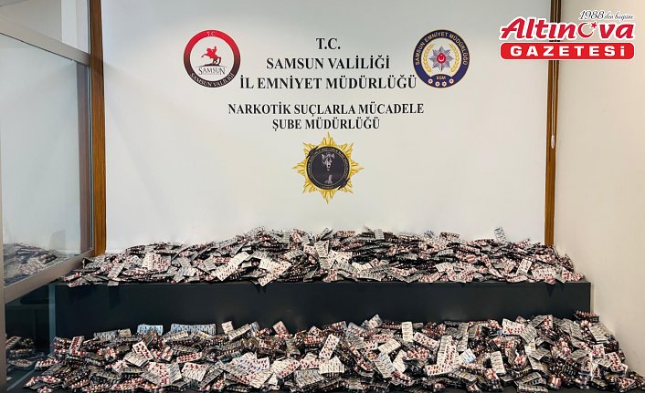 Samsun'da 49 bin uyuşturucu hap ele geçirildi