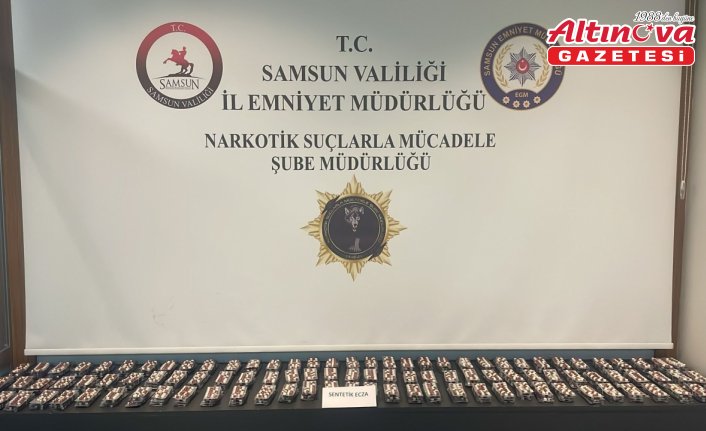 Samsun'da 5 bin 712 uyuşturucu hap ele geçirildi