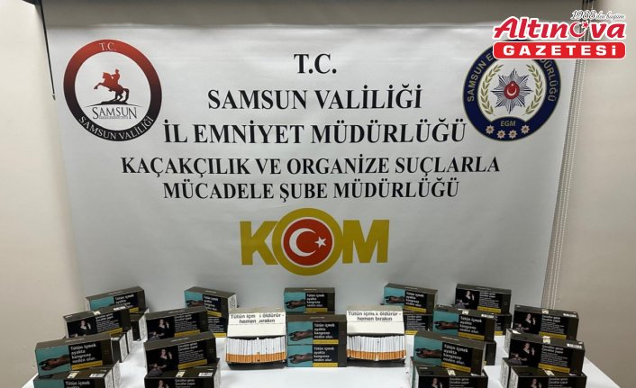 Samsun'da düzenlenen operasyonda 10 bin doldurulmuş makaron ele geçirildi