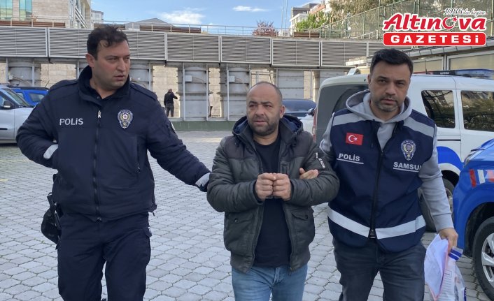 Samsun'da eşini ve çocuklarını darbeden zanlı tutuklandı
