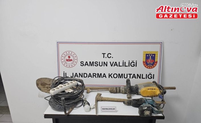 Samsun'da kaçak kazı yapan 7 kişi suçüstü yakalandı