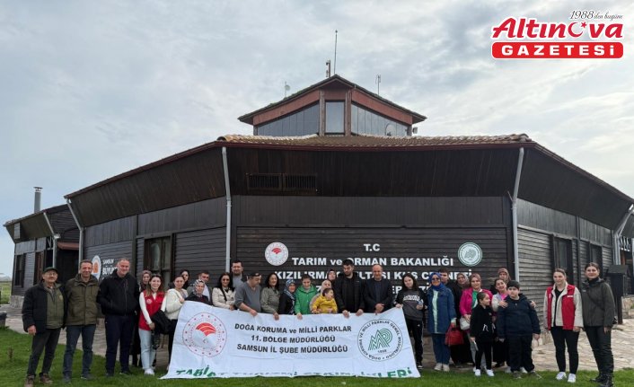 Bafra'da otizmli çocuklar Kızılırmak Deltası Kuş Cenneti'ni gezdi