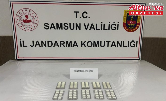 Samsun'da üzerinde 110 uyuşturucu hap bulunan zanlı gözaltına alındı