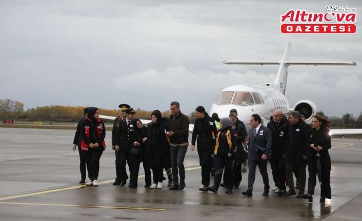 Şehit Altıok'un cenazesi memleketi Samsun'a getirildi