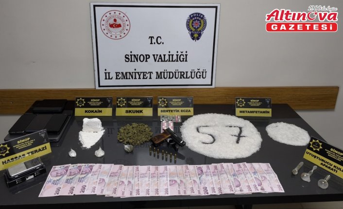 Sinop'ta uyuşturucu operasyonunda yakalanan 7 kişi tutuklandı