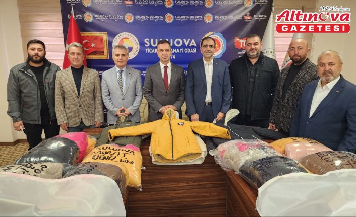 Suluovalı iş adamlarından ihtiyaç sahibi öğrencilere kışlık kıyafet yardımı