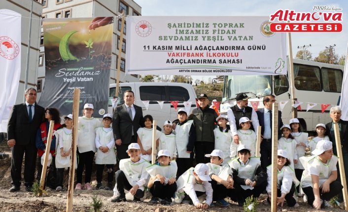 Trabzon ve çevre illerde “Milli Ağaçlandırma Günü“ kapsamında fidan dikildi