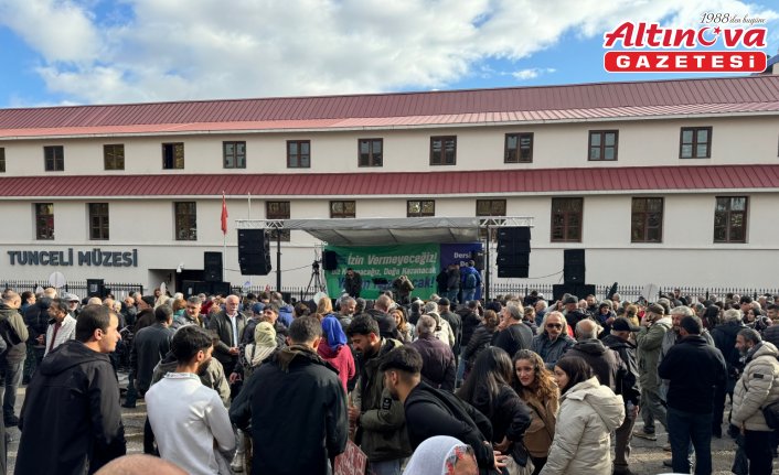 Tunceli'de doğa ve yaşam mitingi düzenlendi