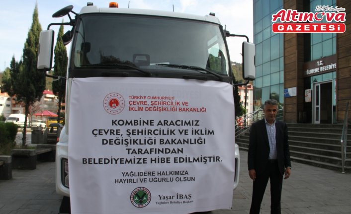 Yağlıdere Belediyesi'ne araç desteği sağlandı