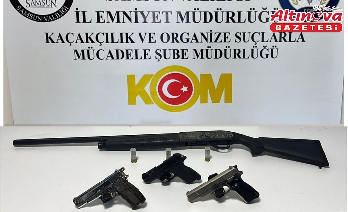Alaçam'da ruhsatsız silah operasyonunda 1 kişi yakalandı