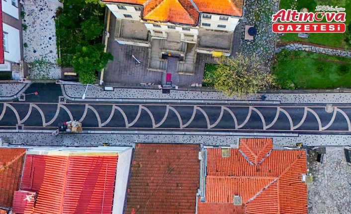 Bafra Belediyesi müze çevresinde yol ve kaldırım düzenlemesi yaptı