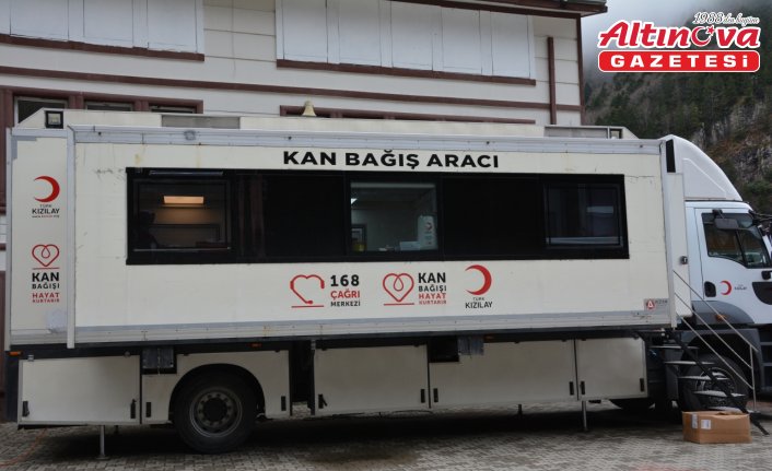 Çaykara'da kan bağışı kampanyası düzenlendi