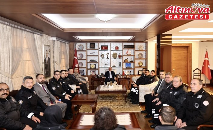 Çorum Valisi Çalgan, genel kolluk ve özel güvenlik görevlilerini kabul etti
