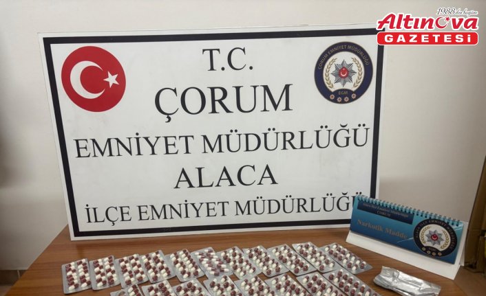 Çorum'da üzerinde uyuşturucu bulunan zanlı gözaltına alındı