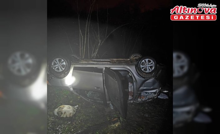 Giresun'da otomobilin uçuruma yuvarlanması sonucu 4 kişi yaralandı