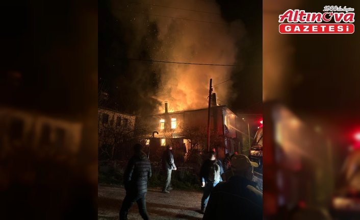 Göynük'te ahşap evde çıkan yangın söndürüldü