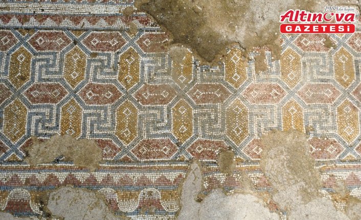 Hadrianopolis Antik Kenti'nde zemini mozaiklerle süslenmiş kabul salonu gün yüzüne çıkarıldı