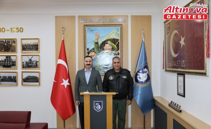 Havza Kaymakamı Ayvat'tan 5. Ana Jet Üs Komutanlığına taziye ziyareti