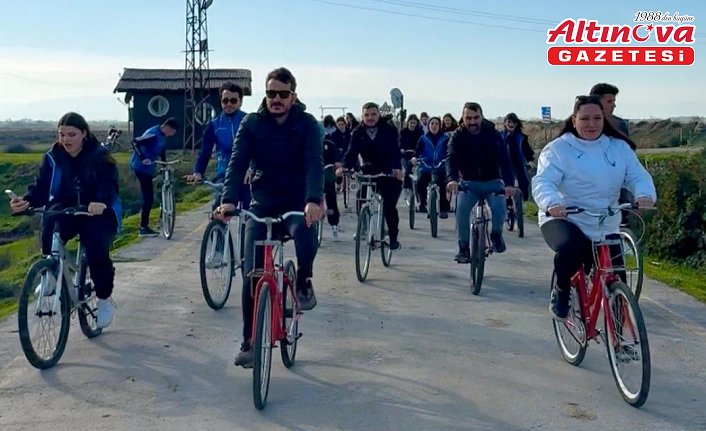 Kızılırmak Kuş Cenneti'nde “Gönüllü Yeşil Pedallar, Azalan Karbon İzi“ etkinliği düzenlendi