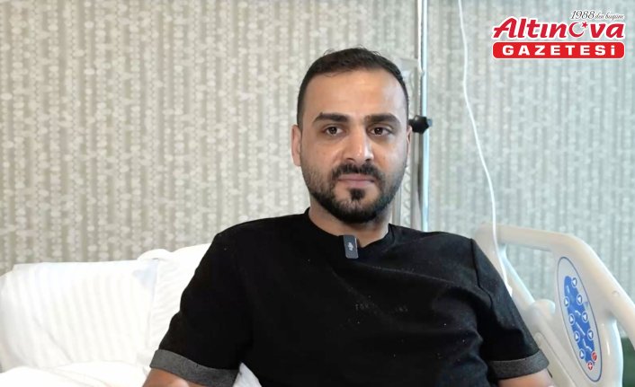 Motosiklet kazasında parmağı kopan genç mikrocerrahiyle parmağına kavuştu