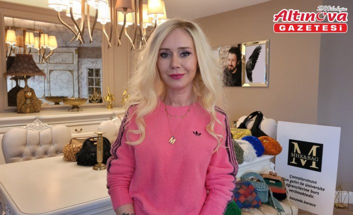 Oğlunun adını yaşatmak için ördüğü çantalarla üniversite öğrencilerine burs sağlıyor