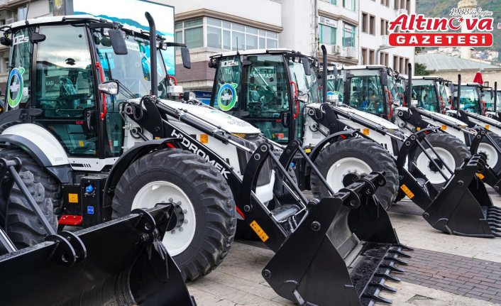 Ordu Büyükşehir Belediyesi 25 yeni iş makinesi aldı