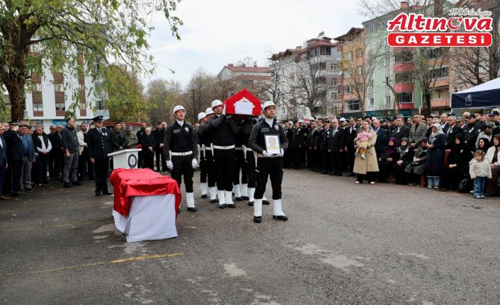 Ordu'da vefat eden polis memuru için tören düzenlendi