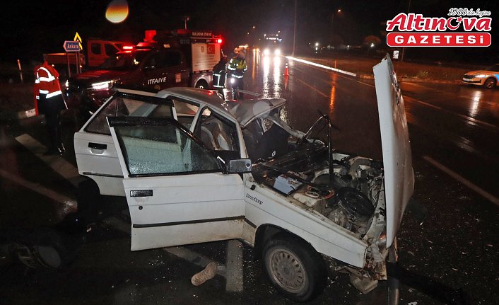 Samsun’da tır ile otomobilin çarpışması sonucu 4 kişi yaralandı