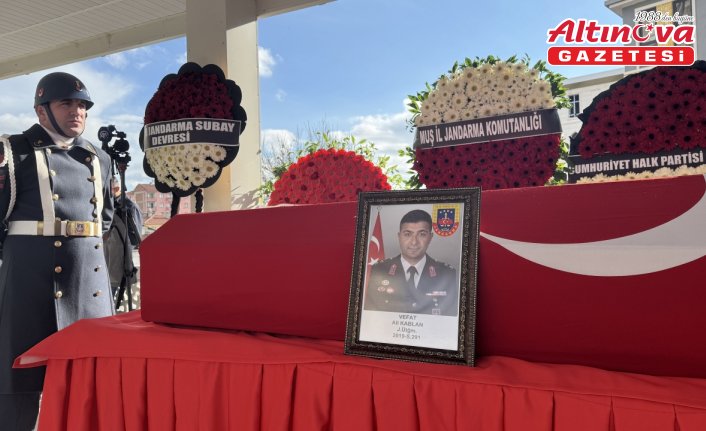 Silah kazasında hayatını kaybeden Üsteğmen Ali Kablan'ın cenazesi defnedildi