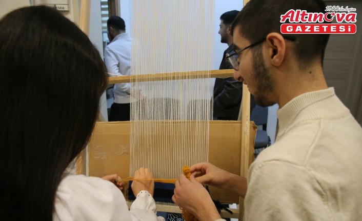 Tokat'ın coğrafi işaretli Kızık Kilimi özel öğrencilerin elinde geleceğe taşınıyor