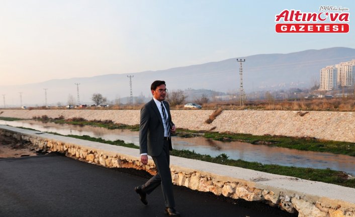 Tokat'ta asfalt kaldırımı çalışması yapılıyor