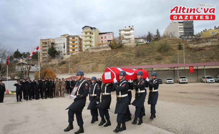 Tokat'ta görevi başında kalp krizi geçirerek vefat eden asker için tören yapıldı