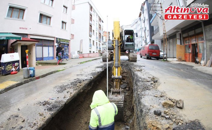 Trabzon'da yağmur suyu altyapısını güçlendirmek için çalışma yapılıyor