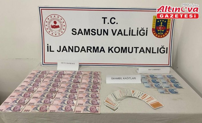 Çarşamba'da kumar operasyonunda 12 kişiye para cezası kesildi